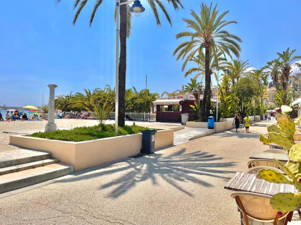 Studio avec jardin - garage - 500m des plages Menton Exteriör bild