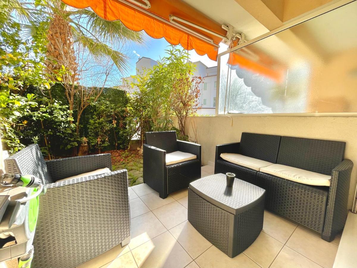 Studio avec jardin - garage - 500m des plages Menton Exteriör bild